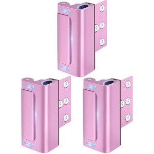 DOMETOUR Home Security Door Reinforcement Lock – Childproof Metal Flip Latch for Inward Swinging Apartment or Bedroom Doors - 1 of 4