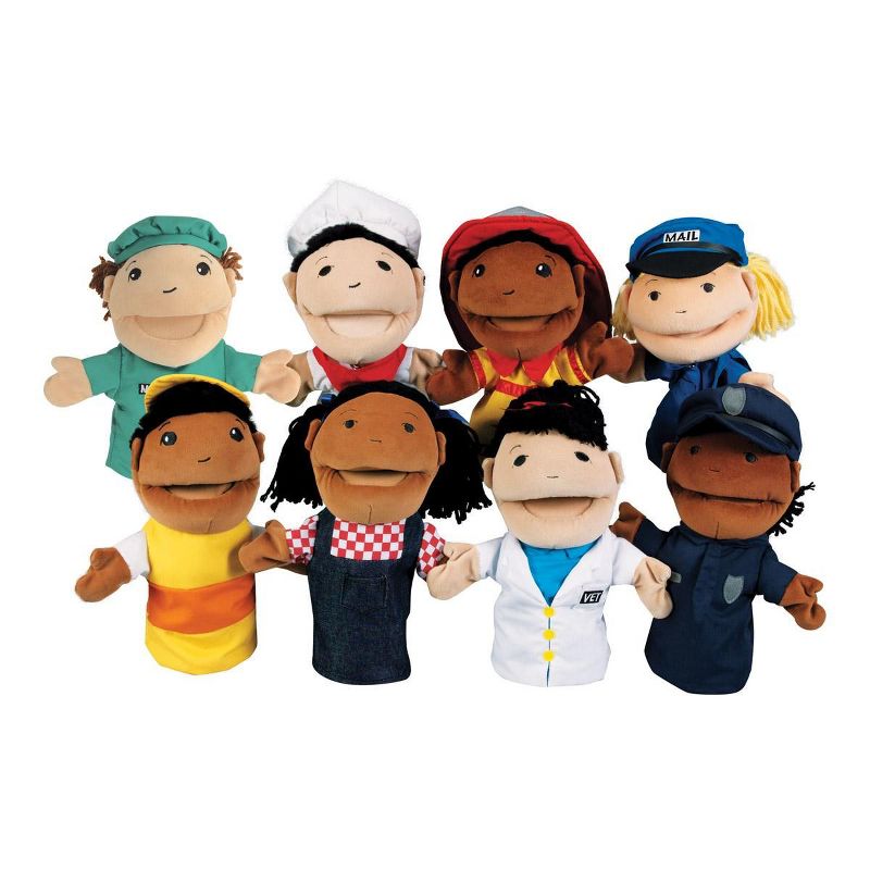 Kaplan Early Learning Occupation Puppets - Set of 8, 1 of 7