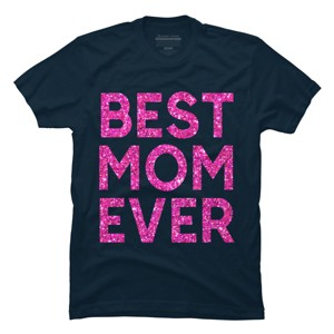 Men's Design By Humans Best Mom Ever Confetti Text By MeowShop T-Shirt - 1 of 2