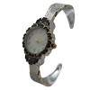 Olivia Pratt Elegant Flower Detailed Face Bangle Women Watch - 2 of 3
