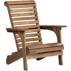 Teal Island Designs Kenneth Natural Wood Adirondack Chair - 1 of 4