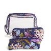 Vera Bradley Women's Outlet Clear 3-Piece Cosmetic Toiletry Bag Set - 2 of 2