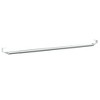 vidaXL Curtain Rails 2 Pcs White and Silver 15.7"-23.6" Aluminum - 3 of 4