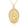 Gold Plated Necklace - Virgin Mary Pendant, 18K Gold Plated, Cubic Zirconia Embellishment, Religious Style, Presented in Luxury Gift Box - 3 of 3