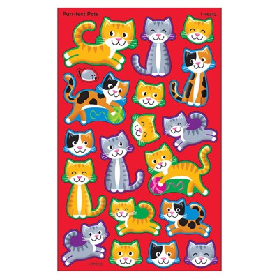 Trend Purr-fect Pets superShapes Stickers-Large, 144 ct (Pack of 6)
