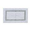 Hotel Bath Rug 100% Premium Cotton Tufted Weave Two Tone Reversible Bathroom Rug, Super Soft Absorbent, Machine Washable Bath Mat - 2 of 4