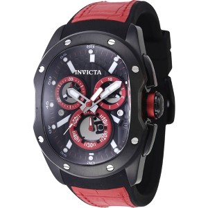 Invicta 45436 Men's Lupah Revolution 2.0 Black and Red Strap Watch - 1 of 2