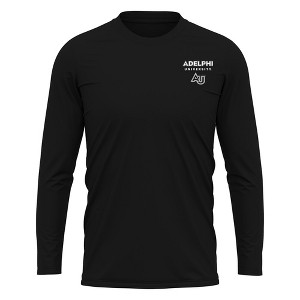 Adelphi University Adult Sport Long Sleeve Left Chest Logo, Athletic Heather - 1 of 4