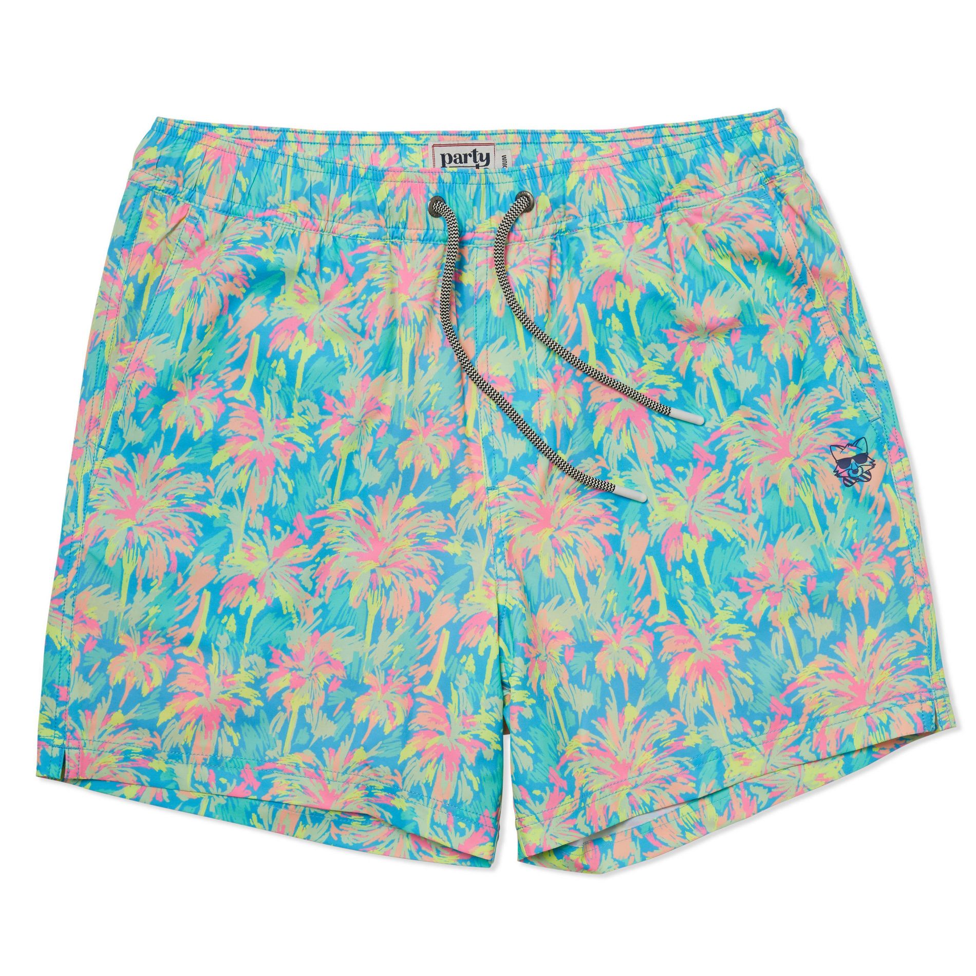 Party Pants Men's Palmdale Swim Shorts - Light Blue