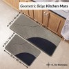 Evideco French Home Goods Geometric Kitchen Mat - 3 of 4
