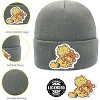 Beanie for Kids and Adults Winter Hat – Beanie with Garfield Patch Licensed (One Size) - 3 of 4