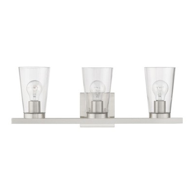 Livex Lighting Cityview 3 - Light Vanity in  Brushed Nickel