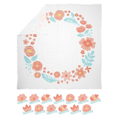 target baby month blanket