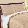 Collections Etc Camille Reversible Diamond Textured Pillow Sham - 2 of 3