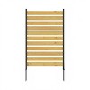 72.8" H x 38.5" W Cedar Wood Privacy Fence Screen, Outdoor Privacy Fence for AC Unit, Trash Can, Pool Equipment Enclosure – The Pop Home - 3 of 4