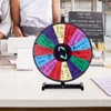 VEVOR 18 inch Spinning Prize Wheel, 14 Slots Tabletop Spinner, Heavy Duty Roulette Wheel with a Dry Erase and 2 Markers, Black - 2 of 4