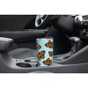 Elanze Designs 20 oz Stainless Steel On the Go Insulated Travel Tumbler With Push Top Lid, Vibrant Orange Monarch Butterfly Pattern Sky Blue - 3 of 4