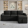 TiramisuBest 83.5" L-shaped Sofa Couch Convertible Sofa Bed Sectional Sofa with Ample Storage Space, Modular Sectional Sofa with Storage, Si - 2 of 4