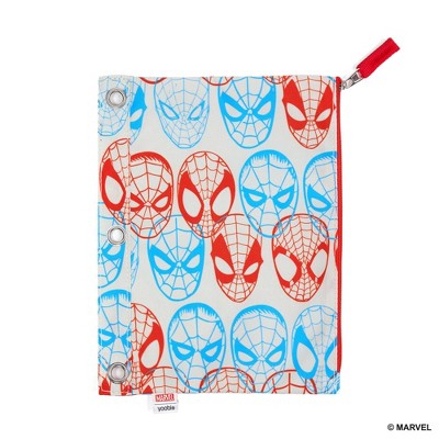 Yoobi Marvel Single Zip Binder Case Spider-Man Pattern