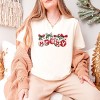 Merry Ornaments Quilted Print - Women's Short Sleeve Graphic T-Shirt - 2 of 4
