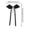 INSPIRE CHIC Women's Heart Rhinestone Pre-Tied Retro Tassel Ribbon Brooch Bow Tie - 2 of 4