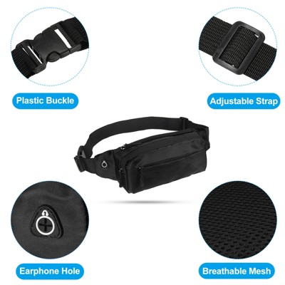 Unique Bargains Waterproof Adjustable Strap Ample Storage Fanny Pack for Traveling Hiking - image 3