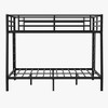 TIRAMISUBEST Full XL over Queen Bunk Bed for Teens and Adults, Metal Bunk Bedframe with Ladder and Guardrail, No Box Spring Needed - 4 of 4