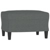 vidaXL 3-Seater Sofa With Footstool Dark Grey - 4 of 4