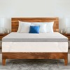 Subrtex 3" Mattress Topper Gel Memory Foam Mattress Pad with Breathable Removable Cover - 2 of 4