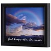 Dicksons FRMWDBL-108-101 Keeps His Promises Glossy Black 11 x 9 Wood Shadow Box Style Tabletop Or Wall Framed Art - 2 of 3