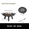 Good Directions Porto 24" Outdoor Fire Pit with Grill Plate Black - 4 of 4