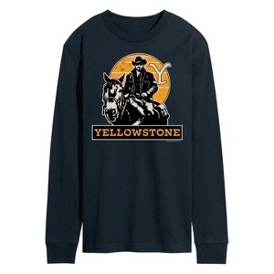 Men's - Yellowstone - Rip Rideing Horseback Long Sleeve Graphic T-Shirt - 1 of 4