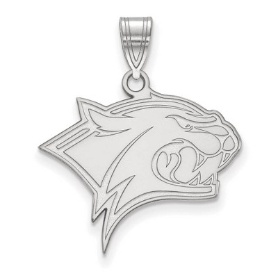 Black Bow Jewelry 10k White Gold New Hampshire Wildcats NCAA Large Pendant