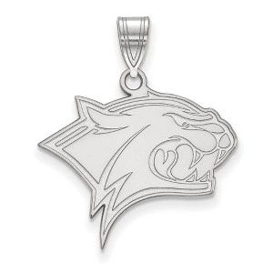 Black Bow Jewelry 10k White Gold New Hampshire Wildcats NCAA Large Pendant - 1 of 3
