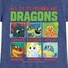 Girls' - How to Train Your Dragon - All My Friends Are Dragons Fitted Short Sleeve Graphic T-Shirt - 2 of 4