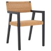 Jolene Woven Rope Dining Chair - DCH1015 - Black/Natural - Safavieh - 4 of 4