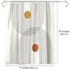 71x74 Boho Geometric Shower Curtain - 100% Polyester - Water-Resistant Bath Curtain - 2 of 4