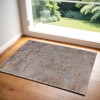 Brown Taupe and Tan Abstract Power Loom Area Rug - 2 of 4