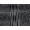 8 Piece Premium Towel Set, 2 Bath 27 X 54, 2 Hand 16 X 28, 4 Washcloths 12 X 12 , 100 Ring Spun Cotton, Highly Absorbent, Grey - 3 of 4