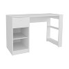 NicBex Home Office Desk 47.3" W Modern Writing Desk with 1 Storage Drawer, 2 Open Shelves and Wooden Frame for Office, Study, Living Room - 3 of 4