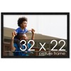 PosterPalooza | Modernist Black Picture Frame - UV Acrylic, Backing Board, Hanging Hardware Included - 2 of 4