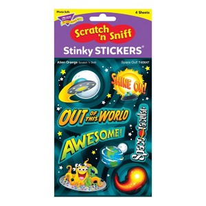 Trend Space Out!/Alien Orange Mixed Shapes Stinky Stickers, 32 ct. (Pack of 6) - 1 of 1