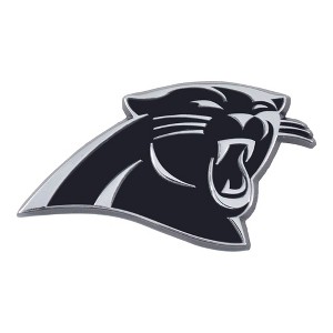 NFL Carolina Panthers 3D Chrome Metal Emblem - 1 of 3