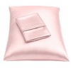 BLISSFORD Satin Pillowcase with Zipper, Satin Pillow Cases 2 Pack, Silk Pillow Cover - 2 of 4