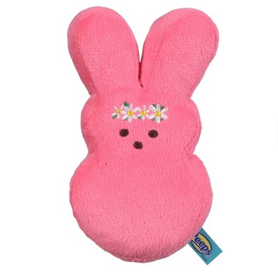 Peeps Dress-up Bunny Squeaker Dog Plush Toy