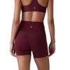 Future Planet Women's Nova Premium Performance Sport Athletic High Waisted Leggings Yoga Biker Shorts Tights Burgundy - 3 of 4