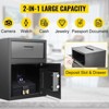 Dexmalle 1.7 Cubic Feet Digital Depository Safe with Deposit Slot and Two Emergency Keys,Carbon steel - 2 of 4