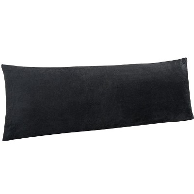 Zippered Velvet Body Pillowcase, Super Soft and Cozy Luxury Fuzzy Flannel Body Pillow Cover - NTBAY