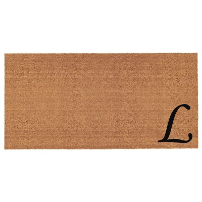 Calloway Mills 153623048L Urban Chic Monogram Doormat 30 In. x 48 In. (Letter L)