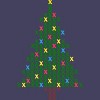 Women's Design By Humans Christmas Tree Cross Stitch By BettySue Racerback Tank Top - 2 of 3